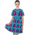 Little Devil Baby - Cute And Evil Baby Demon Short Sleeve Shoulder Cut Out Dress  View1