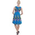 Monster And Cute Monsters Fight With Snake And Cyclops Knee Length Skater Dress View2