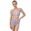 Adorable seamless cat head pattern01 Tied Up Two Piece Swimsuit View1