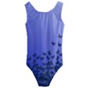 Gradient Butterflies pattern, flying insects theme Kids  Cut-Out Back One Piece Swimsuit View1