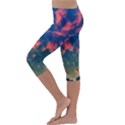  Brushstroke Skies Kids  Lightweight Velour Capri Leggings  View2