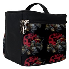 Middle Ages Knight With Morning Star And Horse Make Up Travel Bag (small)