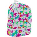 Bright Multicolored Abstract Print Zip Bottom Backpack View2