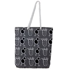 Njhb Vectorized Full Print Rope Handle Tote (large) by CHPALTD