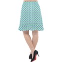 Headphones Girl Aqua Fishtail Chiffon Skirt View2
