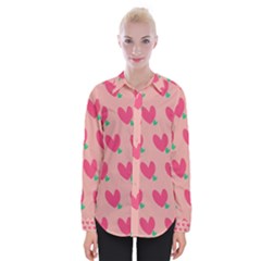 Hearts Womens Long Sleeve Shirt