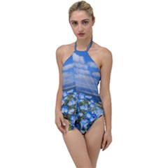 Floral Nature Go With The Flow One Piece Swimsuit by Sparkle