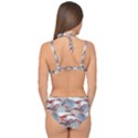 Golden Fishes Double Strap Halter Bikini Set View2