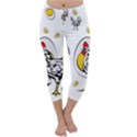 Roseanne Chicken, Retro Chickens Capri Winter Leggings  View1