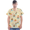 I Am Sleepy Men s V-Neck Scrub Top View1