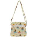 I Am Sleepy Zipper Messenger Bag View3
