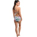 Tropical Zig Zag Pattern High Waist Tankini Set View2