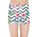 Tropical Zig Zag Pattern Kids  Sports Shorts View1
