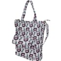 Doctor Pattern White Shoulder Tote Bag View1