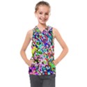 Colorful paint texture                                                 Kids  Sleeveless Hoodie View1