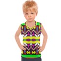 Colorful shapes                                                 Kids  Mesh Tank Top View1