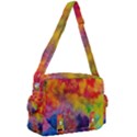 Colorful watercolors texture                                                 Buckle Multifunction Bag View2