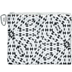 Black And White Ethnic Print Canvas Cosmetic Bag (xxxl) by dflcprintsclothing