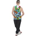 Comic Bubbles Seamless Pattern Men s Sleeveless Hoodie View2