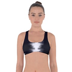 Black And White Noise, Sound Equalizer Pattern Got No Strings Sports Bra