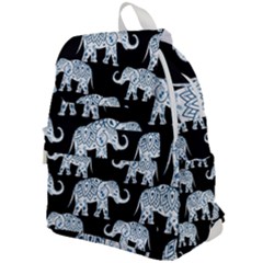 Elephant-pattern-background Top Flap Backpack by Sobalvarro