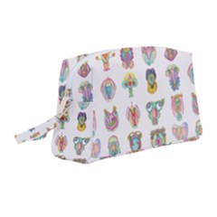 Female Reproductive System  Wristlet Pouch Bag (medium) by ArtByAng