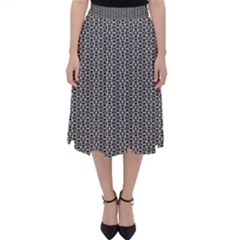 Black And White Triangles Classic Midi Skirt