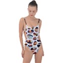 Gems Tie Strap One Piece Swimsuit View1
