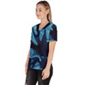 Sea Wrap Women s V-Neck Scrub Top View2