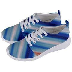 Blue White Men s Lightweight Sports Shoes by Sparkle