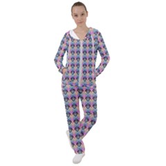 Pink And Blue Women s Tracksuit by Sparkle