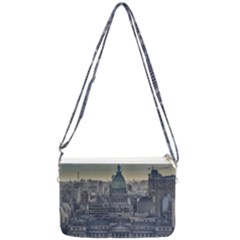 Buenos Aires Argentina Cityscape Aerial View Double Gusset Crossbody Bag