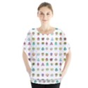 All The Aliens Teeny Batwing Chiffon Blouse View1