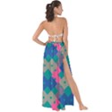 Geo Puzzle Maxi Chiffon Tie-Up Sarong View2