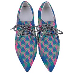 Geo Puzzle Pointed Oxford Shoes by tmsartbazaar