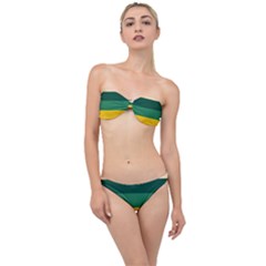 Retro 80s Classic Bandeau Bikini Set