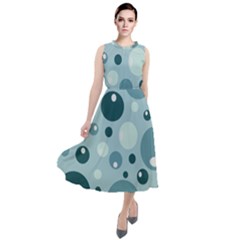 Agatonia Pattern Round Neck Boho Dress