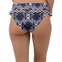 Boho Geometric Frill Bikini Bottom View2