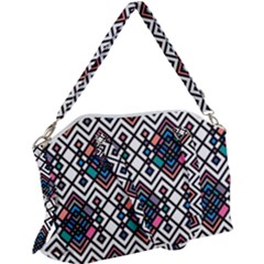 Boho Geometric Canvas Crossbody Bag
