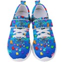 Fractal Art School Of Fishes Women s Velcro Strap Shoes View1