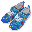 Fractal Art School Of Fishes Women s Velcro Strap Shoes View2
