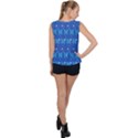 Glitter Butterfly Bubble Hem Chiffon Tank Top View2