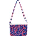 Blue and Pink Camouflage Pattern Double Gusset Crossbody Bag View2