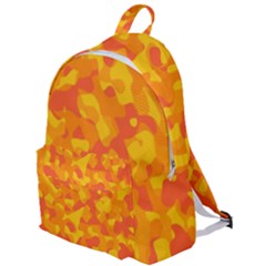 Orange And Yellow Camouflage Pattern The Plain Backpack by SpinnyChairDesigns