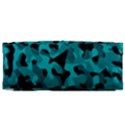 Black and Teal Camouflage Pattern Canvas Travel Bag View4