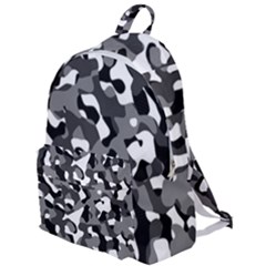 Black And White Camouflage Pattern The Plain Backpack by SpinnyChairDesigns