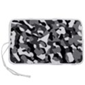 Black and White Camouflage Pattern Pen Storage Case (S) View1