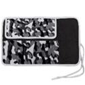 Black and White Camouflage Pattern Pen Storage Case (S) View2