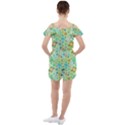 Bright Mosaic Ruffle Cut Out Chiffon Playsuit View2