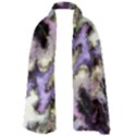 Purple Yellow Marble Long Sheer Chiffon Scarf  View1
